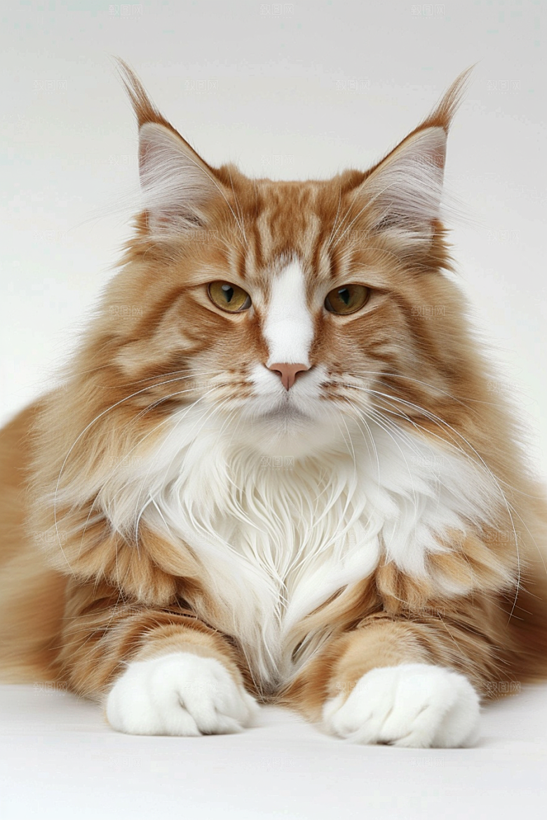 缅因猫小动物品种猫摄影图