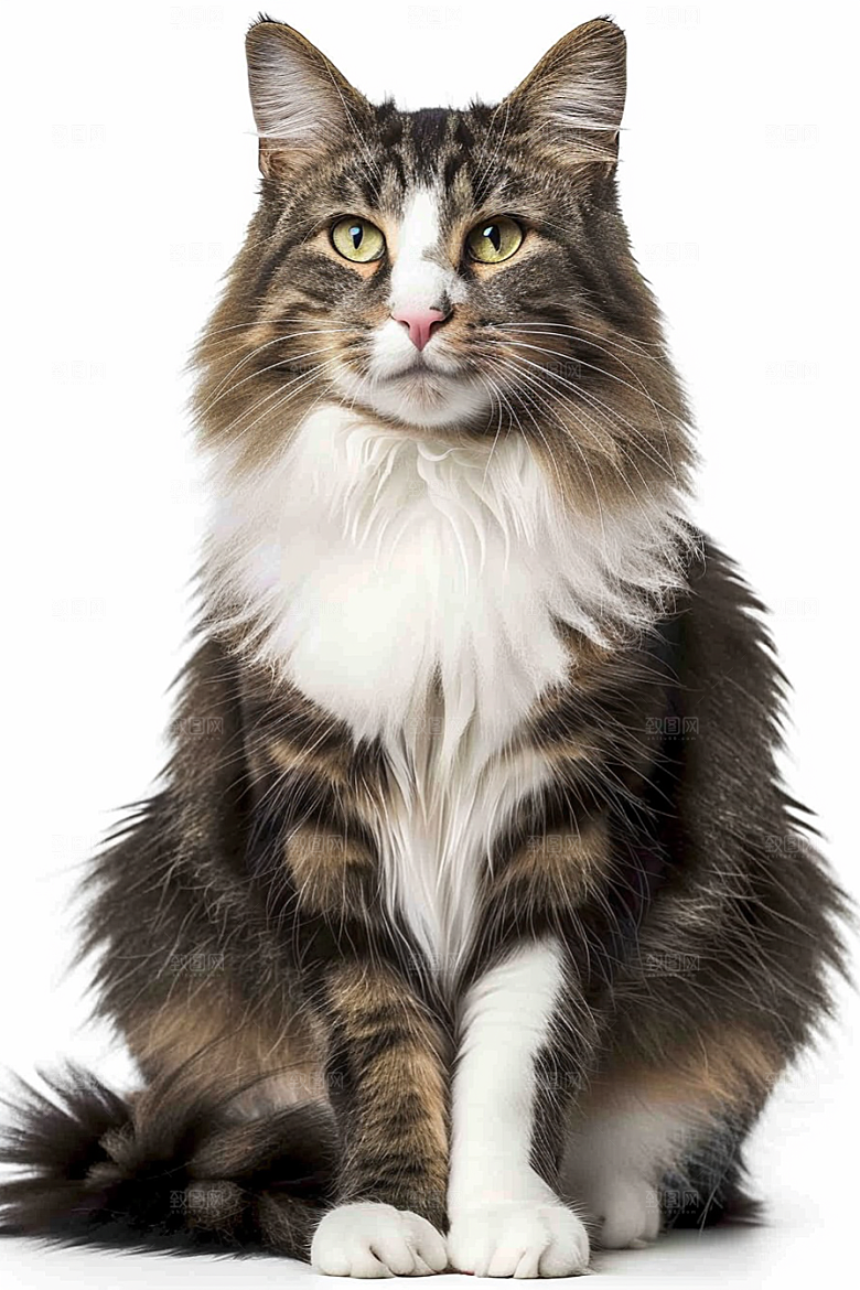 缅因猫宠物猫毛茸茸摄影图