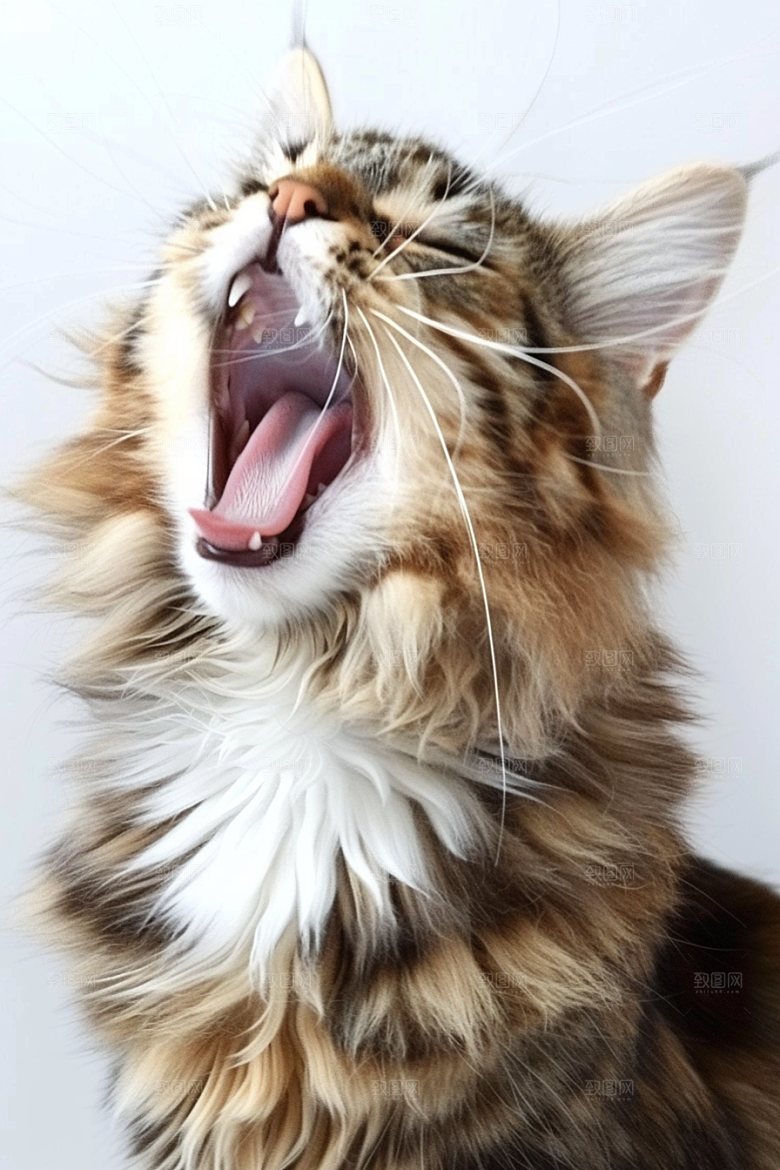 缅因猫高清可爱摄影图