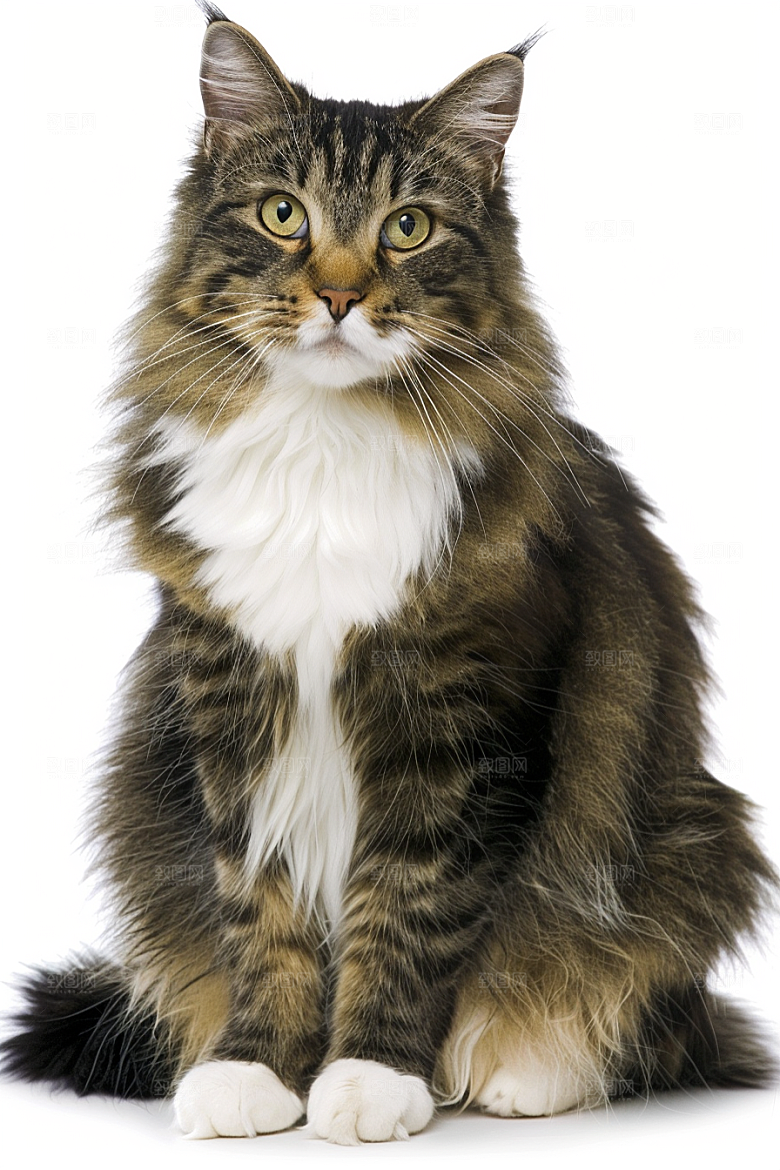 缅因猫高清小动物摄影图