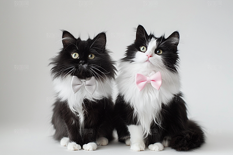 缅因猫宠物猫高清摄影图