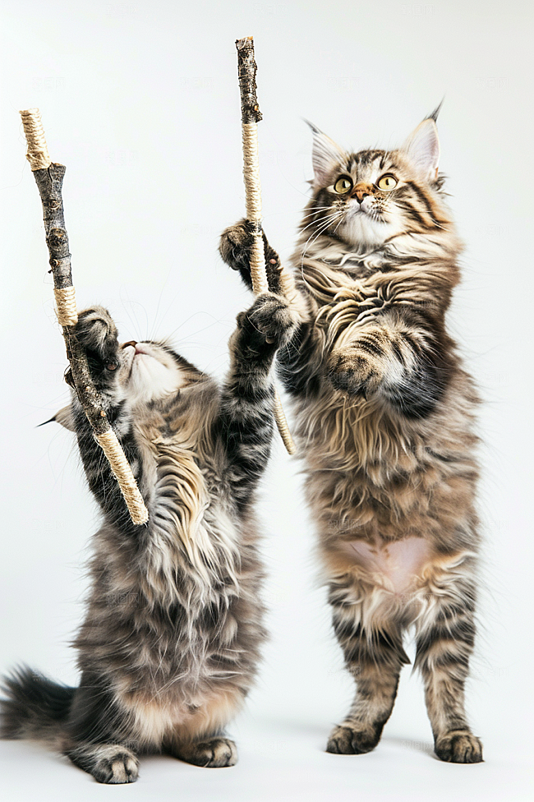 缅因猫高清长毛猫摄影图