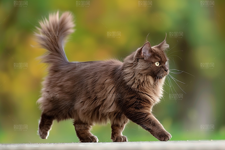 缅因猫高清小动物摄影图