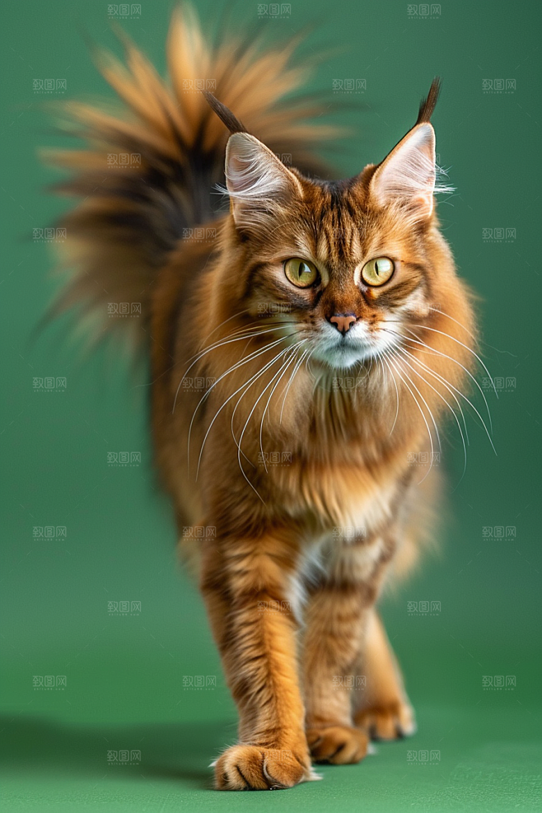 缅因猫小动物高清摄影图