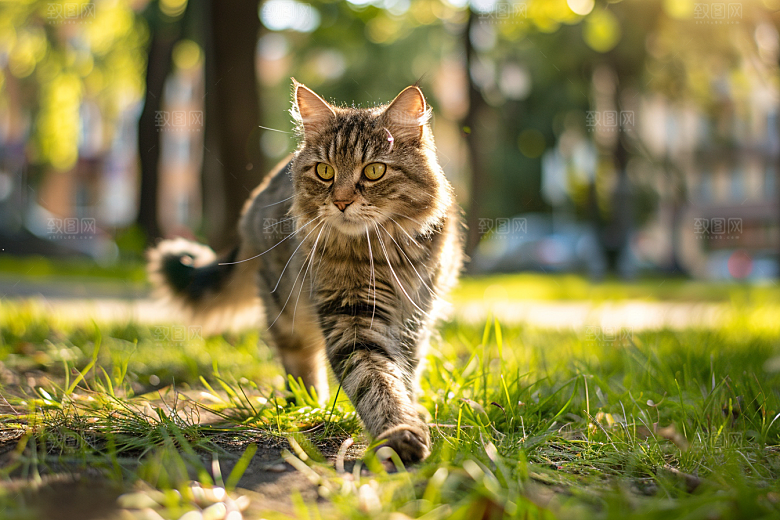 缅因猫小动物高清摄影图