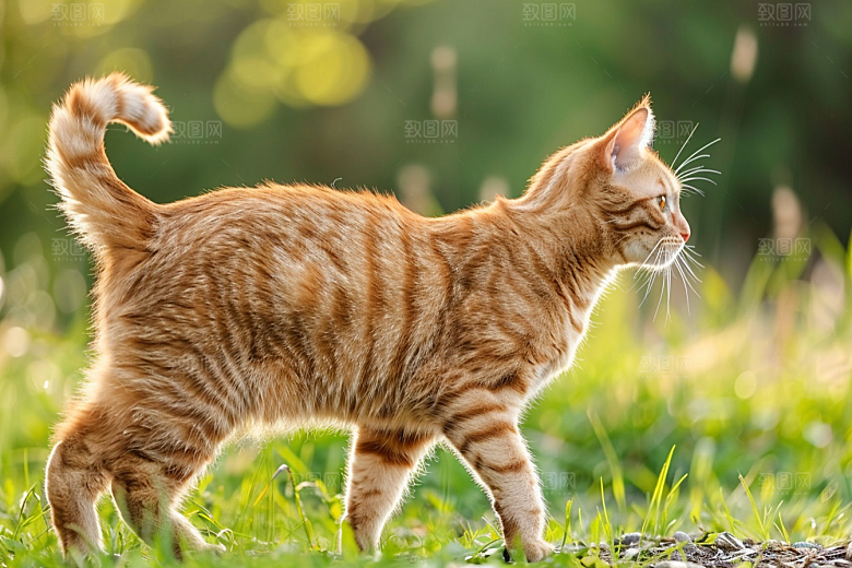缅因猫品种猫宠物猫摄影图