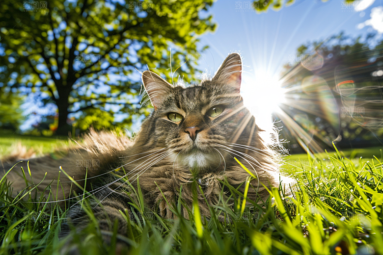 缅因猫小动物品种猫摄影图