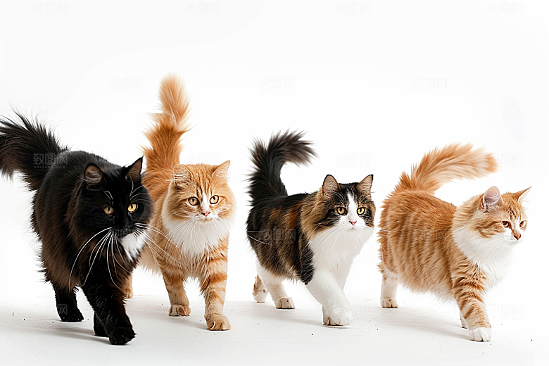 缅因猫养宠品种猫摄影图