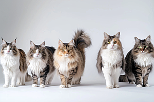 缅因猫养宠高清摄影图
