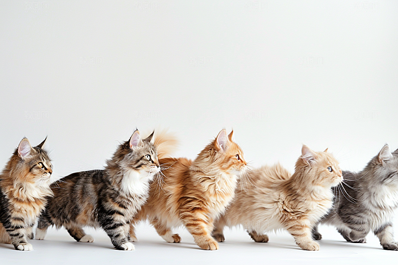 缅因猫养宠宠物猫摄影图