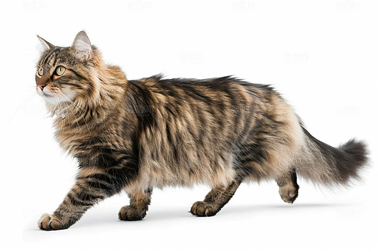 缅因猫养宠家居生活摄影图