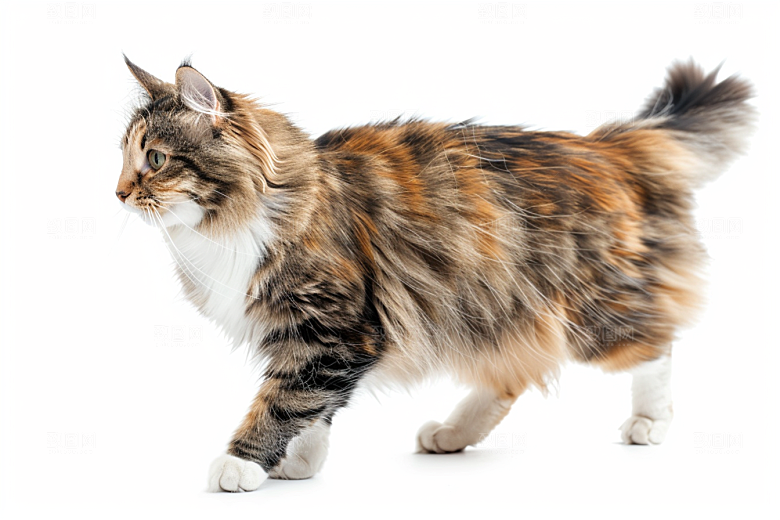 缅因猫养宠陪伴摄影图