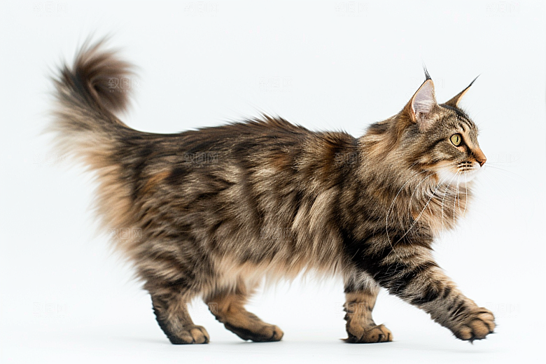 缅因猫长毛猫高清摄影图