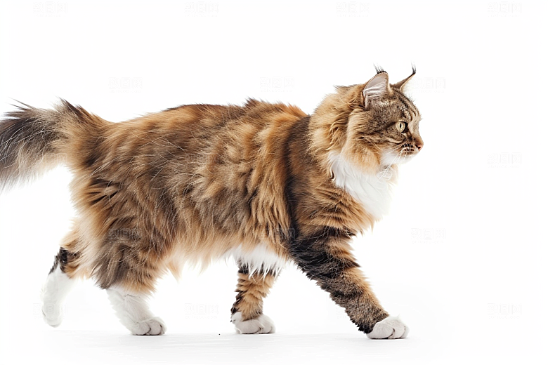 缅因猫长毛猫高清摄影图