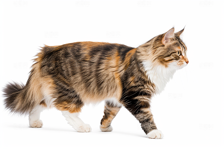 缅因猫养宠高清摄影图