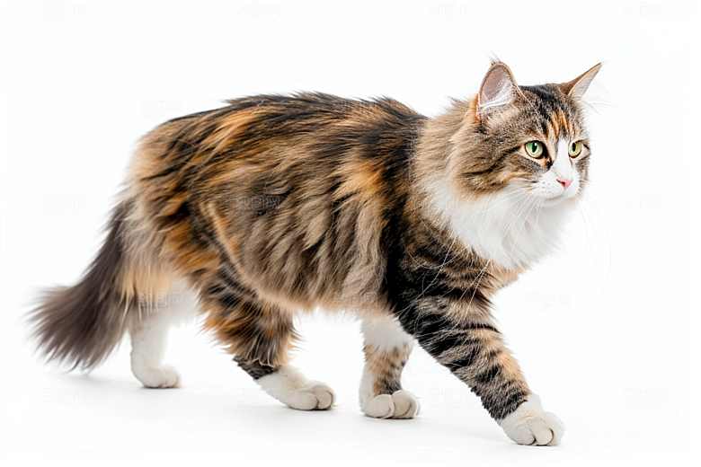 缅因猫可爱毛茸茸摄影图