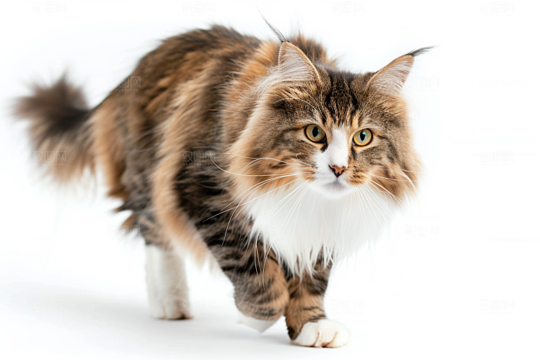 缅因猫长毛猫小动物摄影图