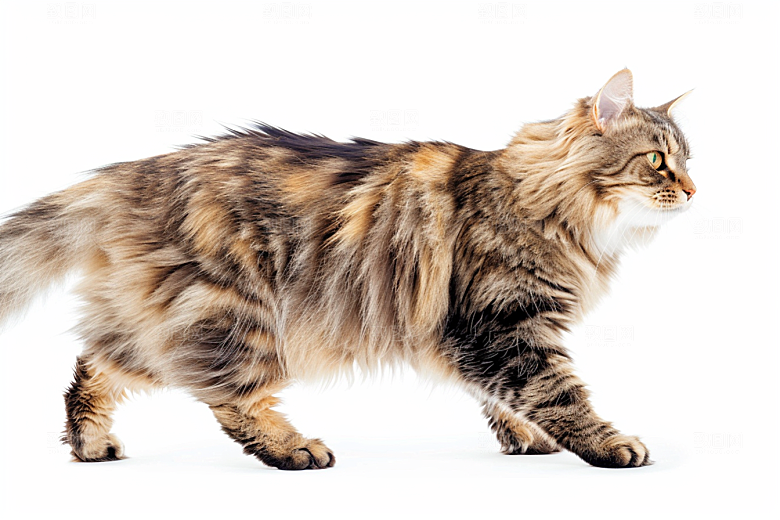 缅因猫长毛猫宠物猫摄影图
