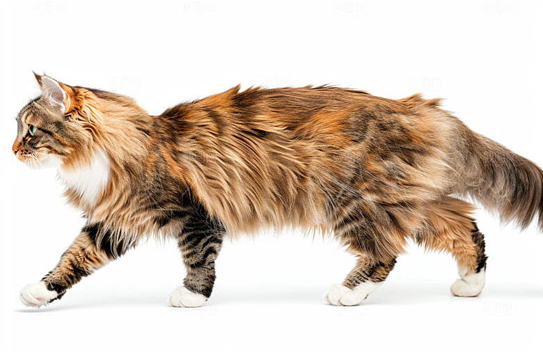 缅因猫小动物可爱摄影图