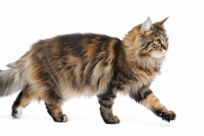 缅因猫宠物猫高清摄影图