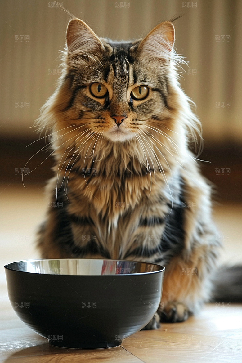 缅因猫小动物高清摄影图