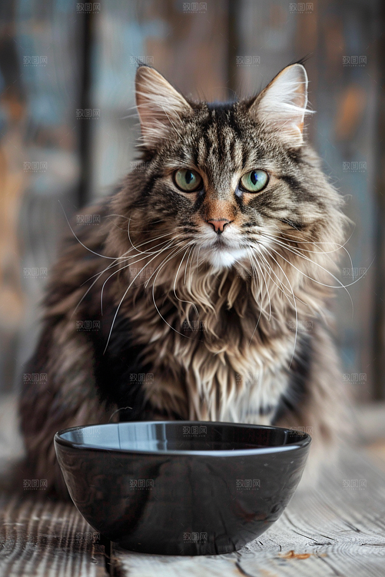 缅因猫小动物品种猫摄影图