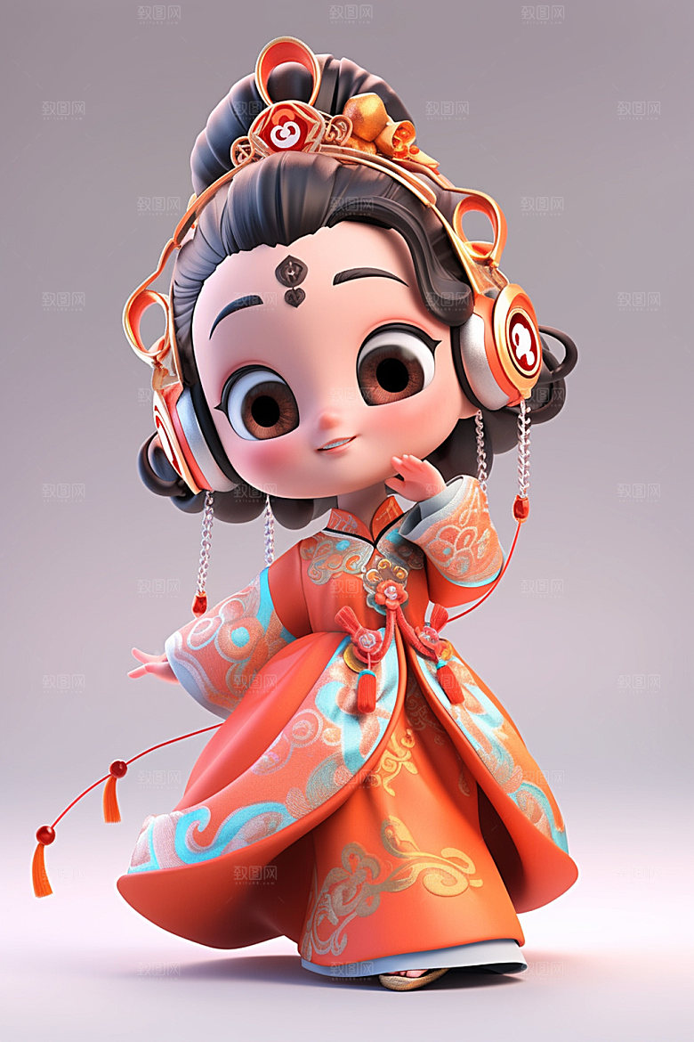 苗族人物形象3D模型