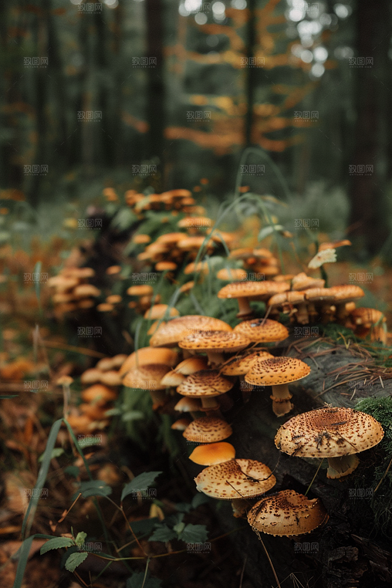 蘑菇菌子雨后摄影图