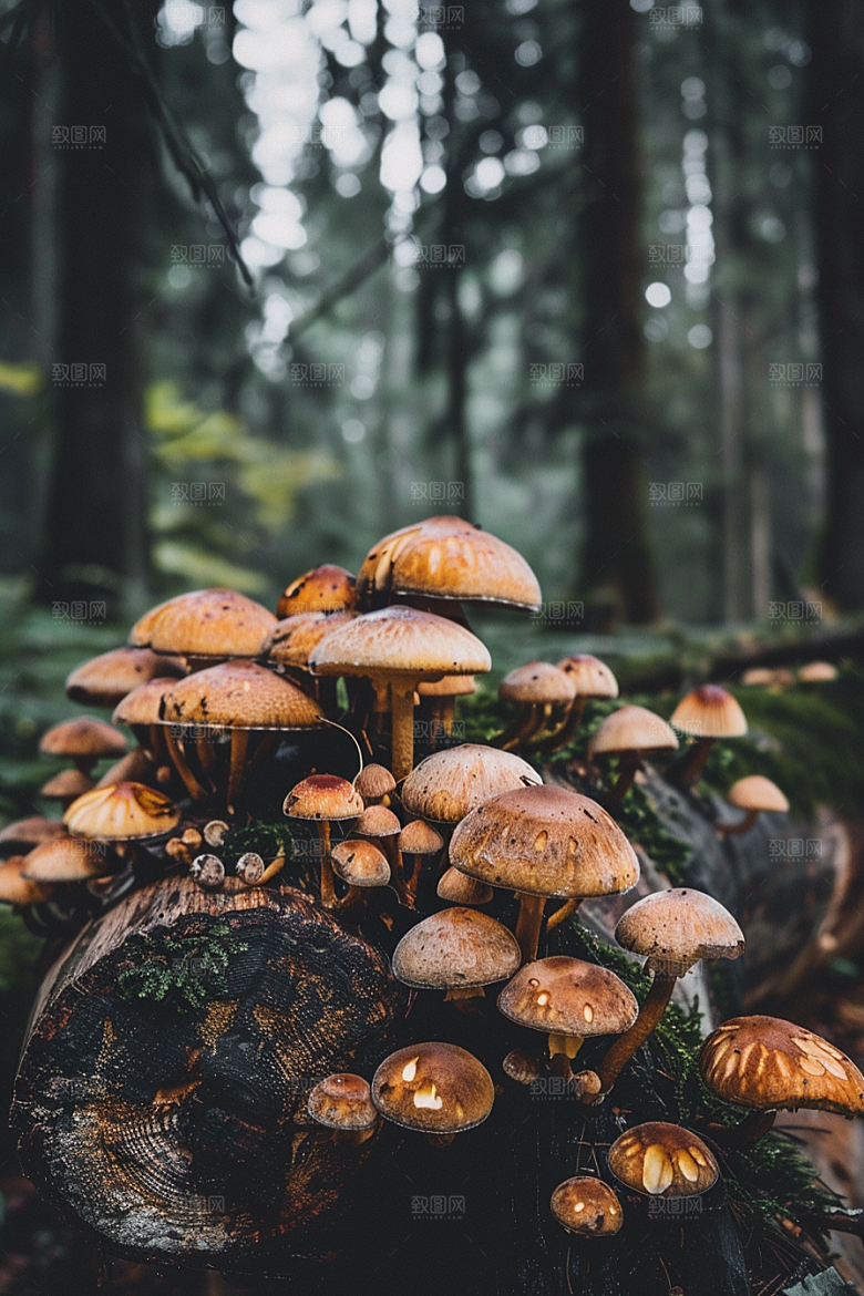 蘑菇鲜美自然摄影图