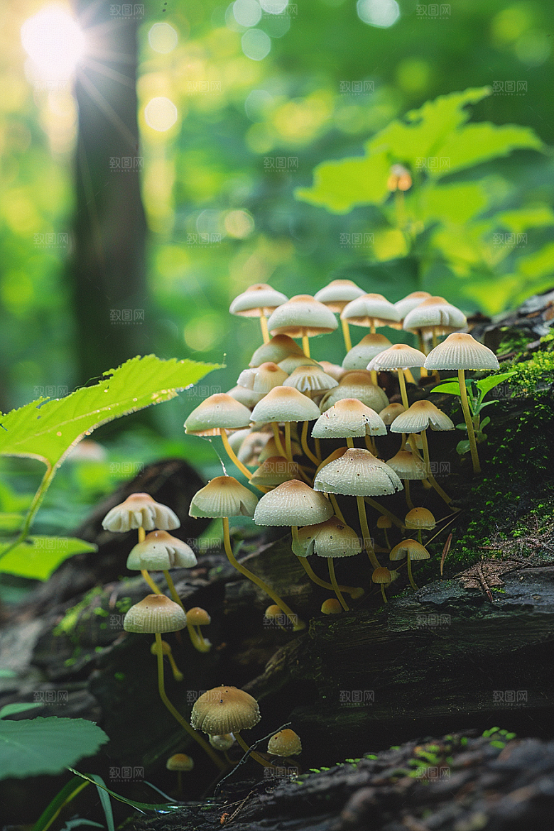 蘑菇鲜美山林摄影图