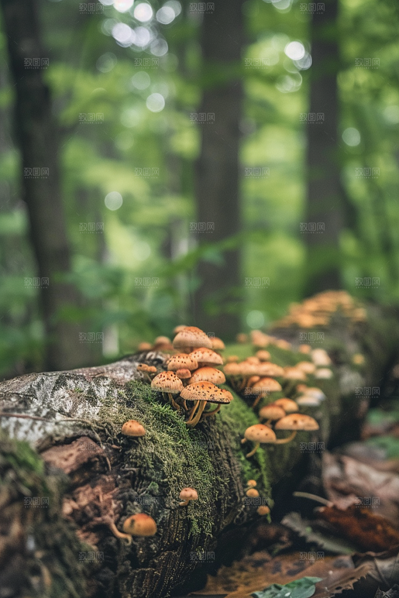 蘑菇山珍新鲜摄影图