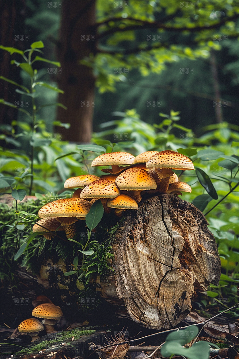 蘑菇清新美味摄影图
