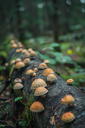 蘑菇清新山珍摄影图
