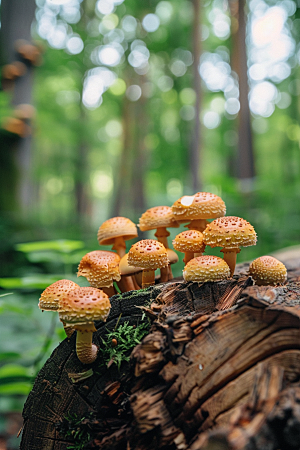 蘑菇高清菌菇摄影图