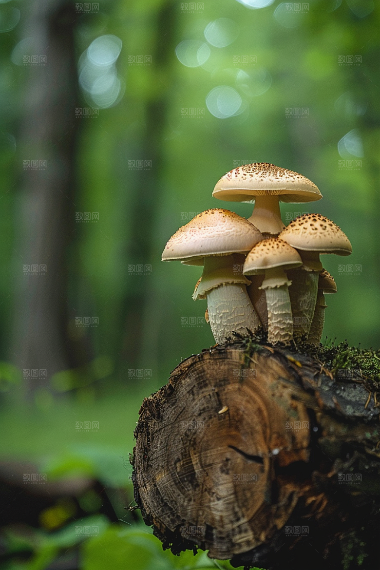 蘑菇食材山林摄影图