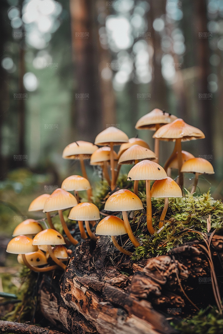 蘑菇树林美味摄影图