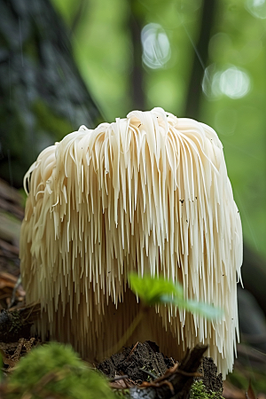 蘑菇美味雨后摄影图