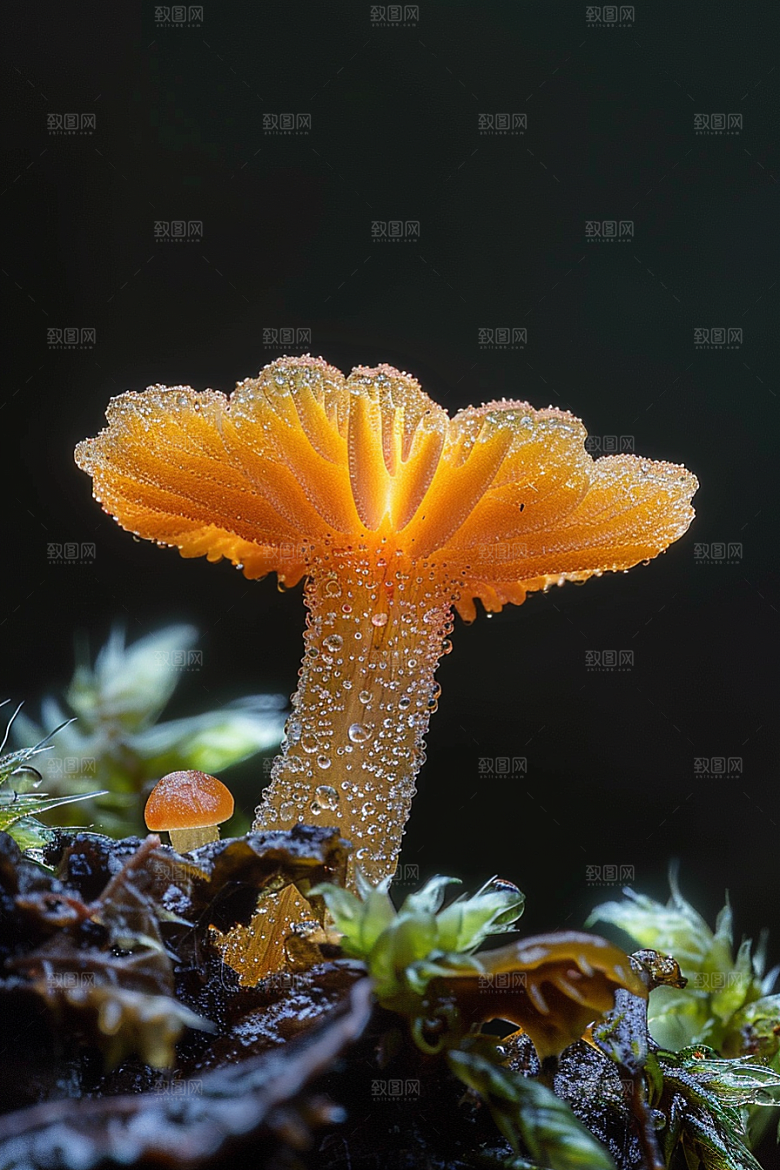 蘑菇新鲜雨后摄影图