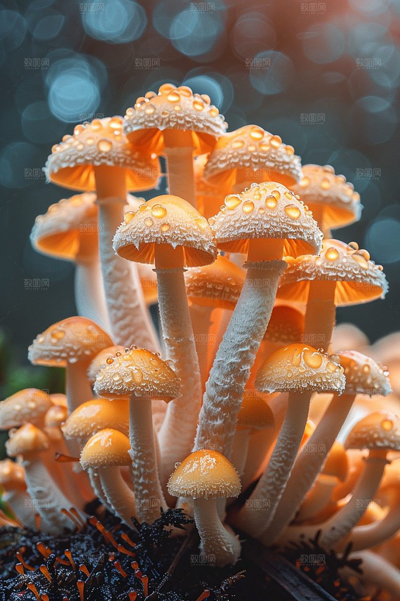 蘑菇雨后菌菇摄影图