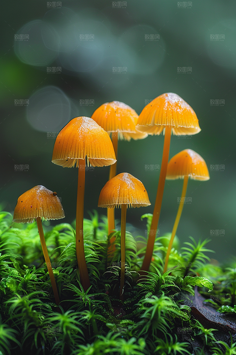 蘑菇树林菌菇摄影图