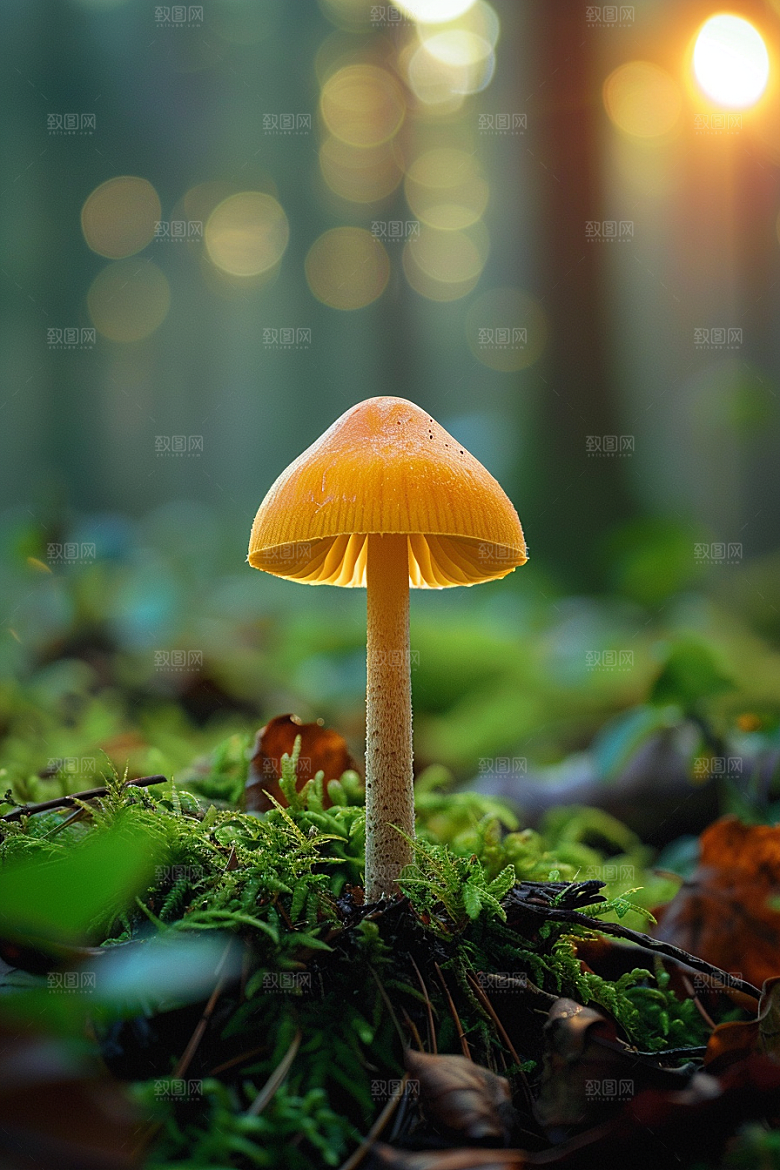 蘑菇山林鲜美摄影图