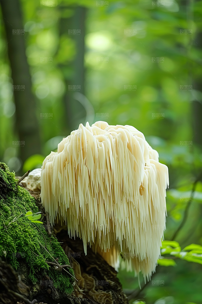 蘑菇树林自然摄影图