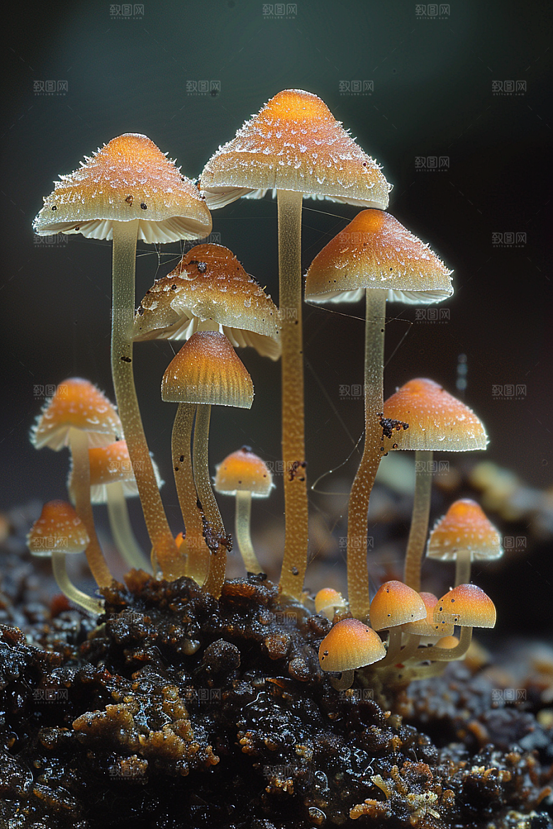 蘑菇自然山林摄影图