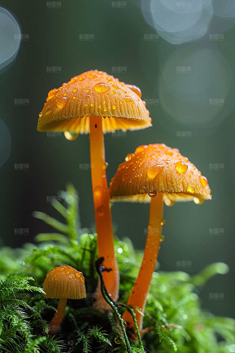 蘑菇清新食材摄影图