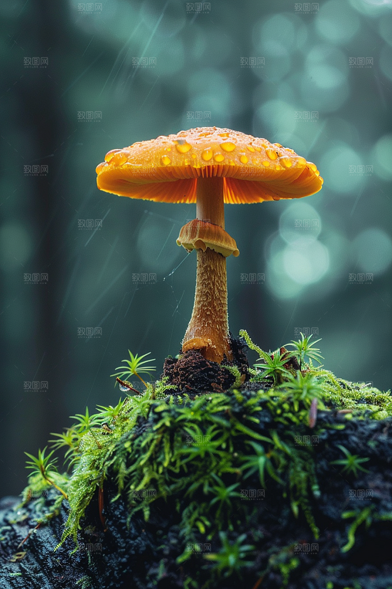 蘑菇清新自然摄影图