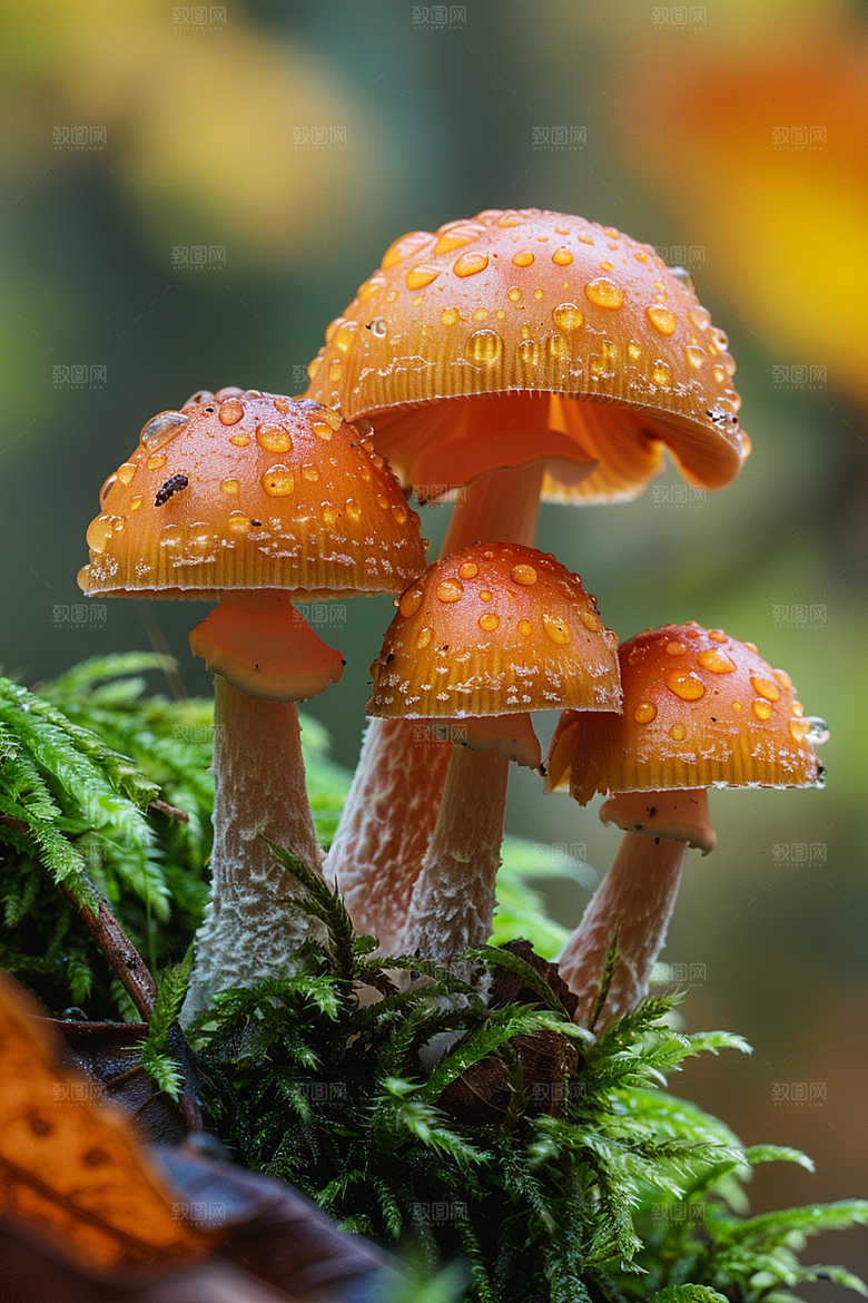 蘑菇食材清新摄影图
