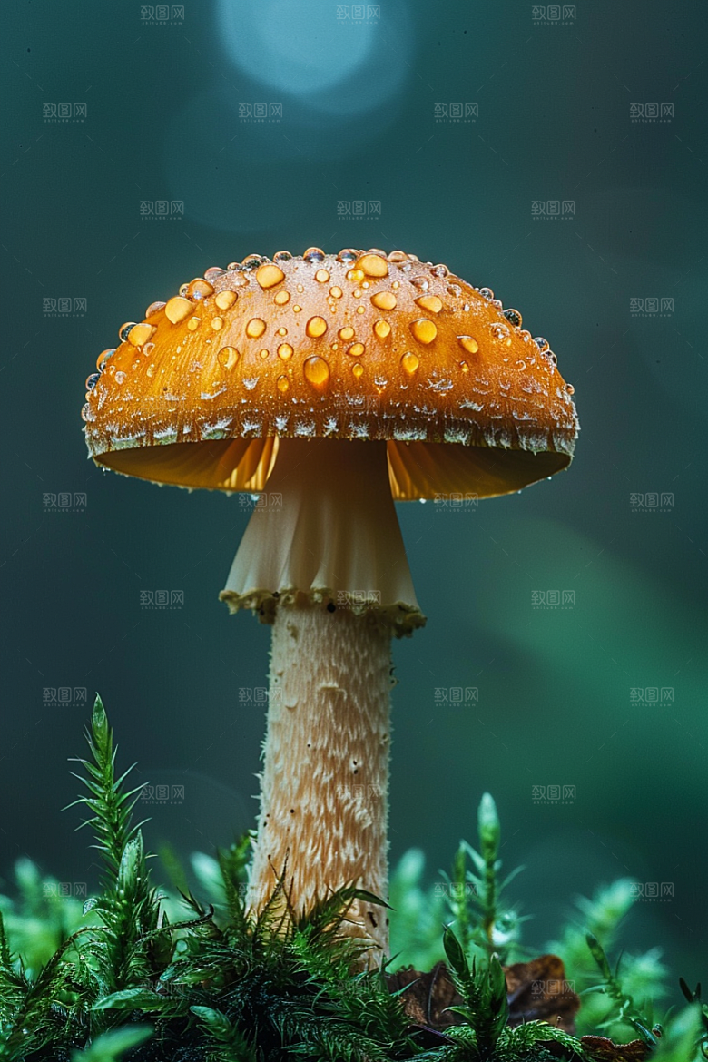蘑菇树林山林摄影图