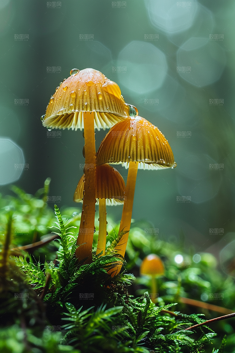 蘑菇新鲜树林摄影图