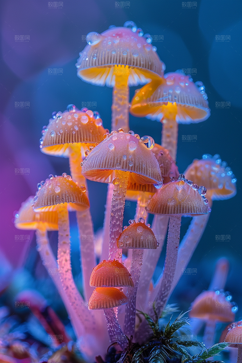 蘑菇高清自然摄影图