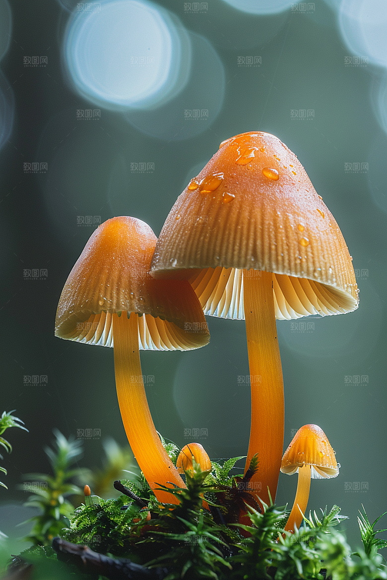 蘑菇雨后菌子摄影图